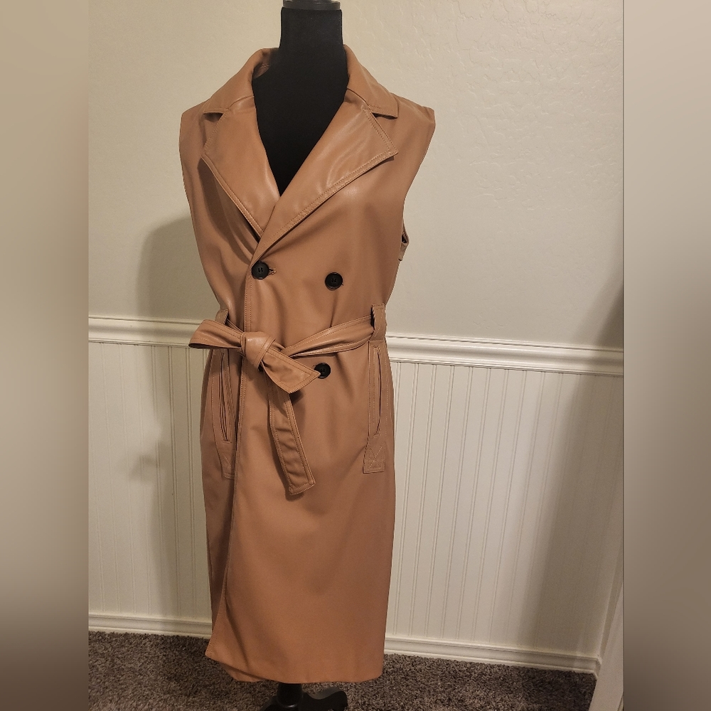 Faux leather Waistcoat